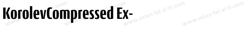 KorolevCompressed Ex字体转换